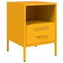 Comodini 2pz Giallo Senape 36x39x50,5cm Acciaio Laminato Freddo