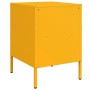 Comodini 2pz Giallo Senape 36x39x50,5cm Acciaio Laminato Freddo