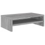 Supporto per Monitor Grigio Sonoma 42x24x13cm Legno Multistrato