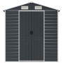 Capanno da Giardino Antracite 191x640x198 cm in Acciaio Zincato