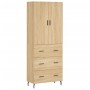 Credenza Rovere Sonoma 69,5x34x180 cm in Legno Multistrato