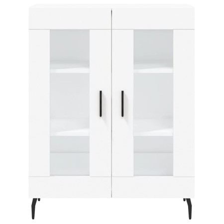 Credenza Bianca 69,5x34x180 cm in Legno Multistrato