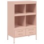 Credenza Rosa 68x39x101,5 cm in Acciaio Laminato a Freddo