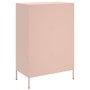 Credenza Rosa 68x39x101,5 cm in Acciaio Laminato a Freddo