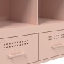 Credenza Rosa 68x39x101,5 cm in Acciaio Laminato a Freddo