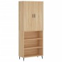 Credenza Rovere Sonoma 69,5x34x180 cm in Legno Multistrato