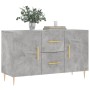 Credenza Grigio Cemento 100x36x60 cm in Legno Multistrato