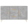 Credenza Grigio Cemento 100x36x60 cm in Legno Multistrato