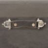Sgabello con Contenitore 40 cm in Velluto Grigio