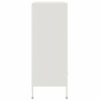 Credenza Bianca 68x39x101,5 cm Acciaio Laminato a Freddo