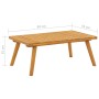 Tavolino da Caffè per Giardino 90x55x35 cm Massello di Acacia