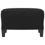 Poggiapiedi Nero 60x50x41 cm in Similpelle