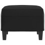 Poggiapiedi Nero 60x50x41 cm in Similpelle