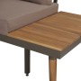 Set Divani da Giardino 4 pz con Cuscini Legno di Acacia Marrone