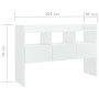 Credenza Bianco Lucido 105x30x70 cm in Legno Multistrato