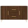 Credenza Rovere Marrone 100x36x60 cm in Legno Multistrato