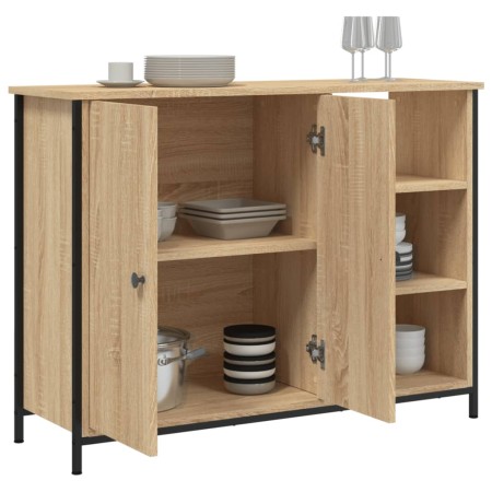 Credenza Rovere Sonoma 100x33x75 cm in Legno Multistrato