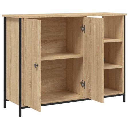 Credenza Rovere Sonoma 100x33x75 cm in Legno Multistrato