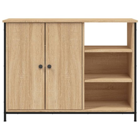 Credenza Rovere Sonoma 100x33x75 cm in Legno Multistrato