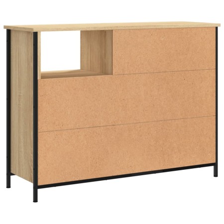 Credenza Rovere Sonoma 100x33x75 cm in Legno Multistrato