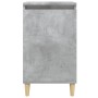 Comodini 2 pz Grigio Cemento 40x35x70 cm in Legno Multistrato