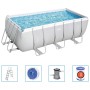 Bestway Set Piscina Power Steel Rettangolare 412x201x122 cm