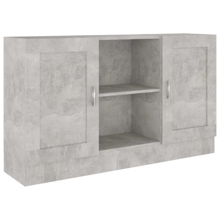 Credenza Grigio Cemento 120x30,5x70 cm in Legno Multistrato