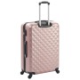 Set Trolley a Custodia Rigida 3 pz Oro Rosa in ABS