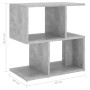 Comodini 2pz Grigio Cemento 50x30x51,5 cm in Legno Multistrato