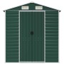 Capanno da Giardino Verde 191x810x198 cm in Acciaio Zincato