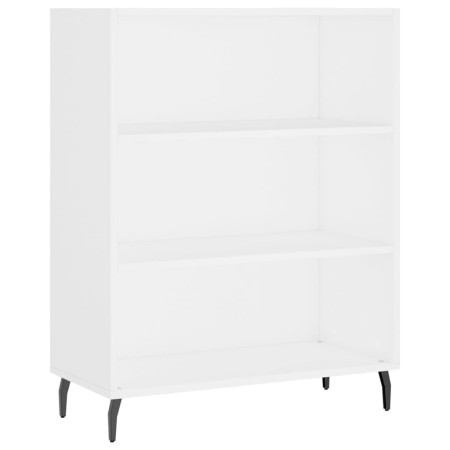 Credenza Bianca 69,5x34x180 cm in Legno Multistrato