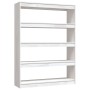 Libreria/Divisorio Bianco 100x30x135,5 cm in Legno di Pino