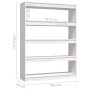 Libreria/Divisorio Bianco 100x30x135,5 cm in Legno di Pino