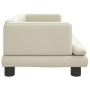 Divano per Bambini Crema 80x45x30 cm in Similpelle