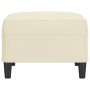 Poggiapiedi Crema 70x55x41 cm in Similpelle