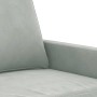 Poltrona Grigio Chiaro 60 cm Velluto