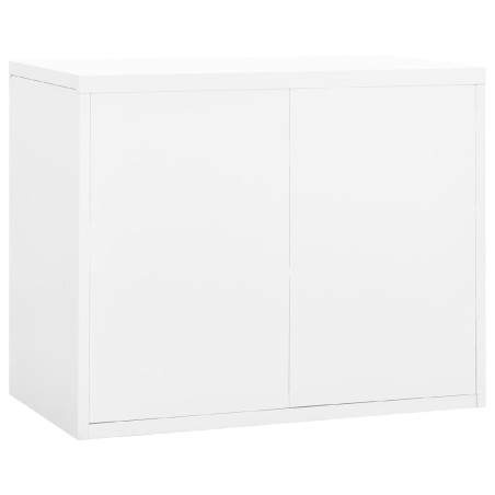 Armadio Classificatore Bianco 90x46x72,5 cm in Acciaio