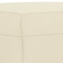 Set di Divani 3 pz con Cuscini crema in Similpelle