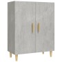 Credenza Grigio Cemento 70x34x90 cm in Legno Multistrato