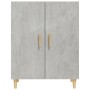 Credenza Grigio Cemento 70x34x90 cm in Legno Multistrato