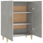 Credenza Grigio Cemento 70x34x90 cm in Legno Multistrato