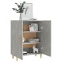 Credenza Grigio Cemento 70x34x90 cm in Legno Multistrato