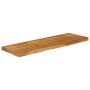 Piano Tavolo Bordi Vivi 120x40x3,8cm in Legno Massello di Mango