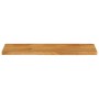 Piano Tavolo Bordi Vivi 120x40x3,8cm in Legno Massello di Mango
