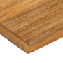 Piano Tavolo Bordi Vivi 120x40x3,8cm in Legno Massello di Mango