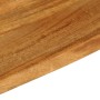Piano Tavolo Bordi Vivi 120x40x3,8cm in Legno Massello di Mango