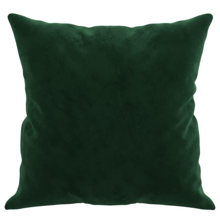 Cuscini Decorativi 2 pz Verde Scuro 40x40 cm in Velluto