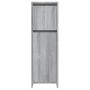 Armadietto Bagno Grigio Sonoma 30x30x95 cm in Legno Multistrato
