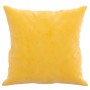 Cuscini Decorativi 2 pz Giallo 40x40 cm in Velluto