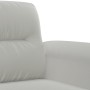Set Divani 3 pz con Cuscini Grigio Chiaro in Tessuto Microfibra